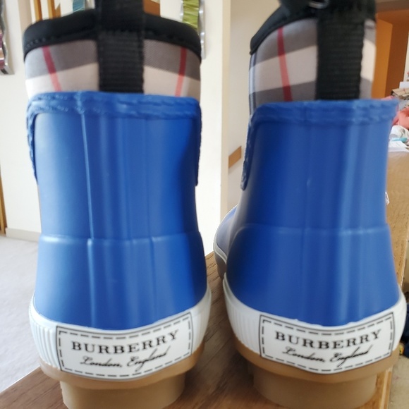 Burberry blue Rain boot 30 - Picture 4 of 5